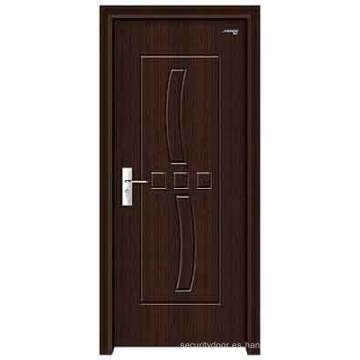 Puerta de madera de PVC / puerta de PVC (YF-M54)